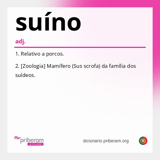Significado de suíno