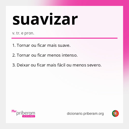 Significado de suavizar