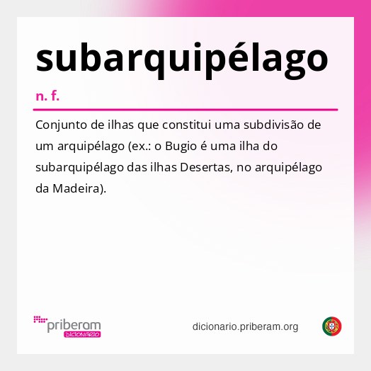 Significado de subarquipélago