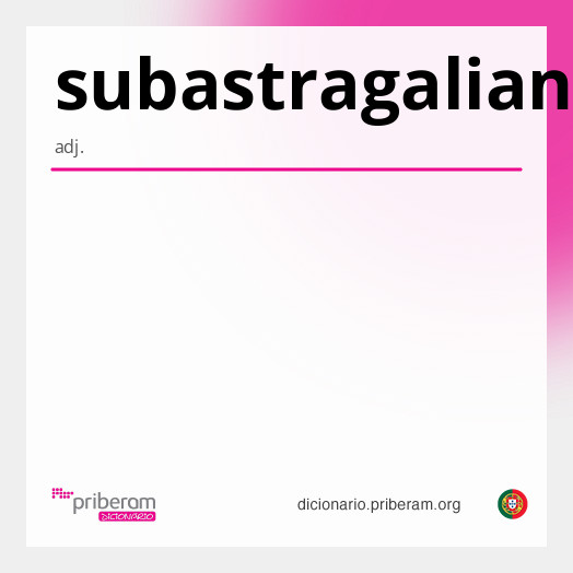 Significado de subastragaliano