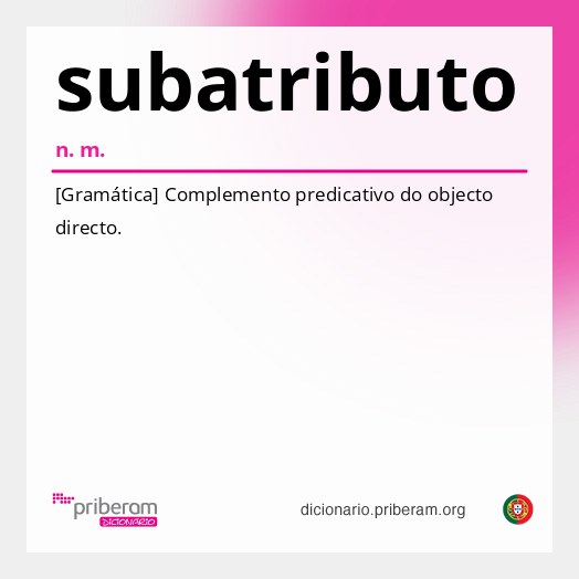 Significado de subatributo