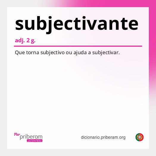 Significado de subjectivante