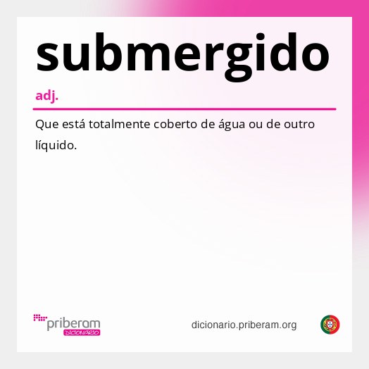 Significado de submergido