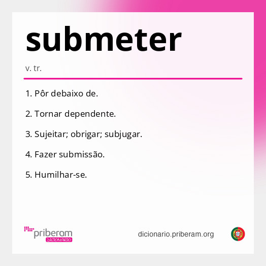 Significado de submeter