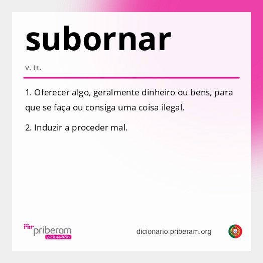 Significado de subornar