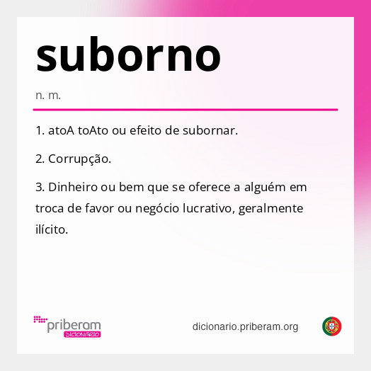 Significado de suborno