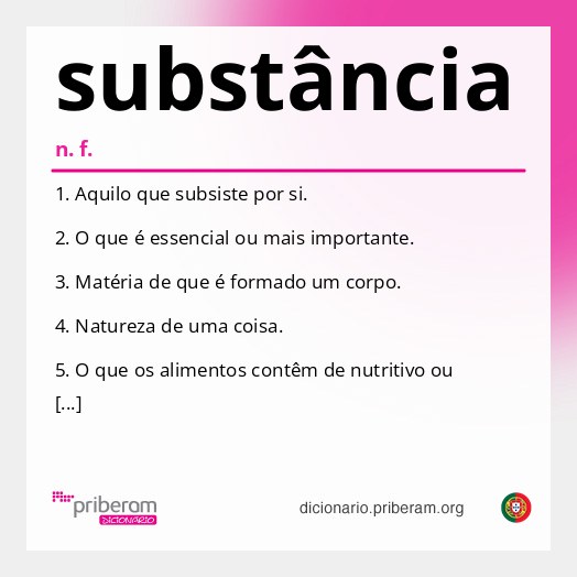 Significado de substância