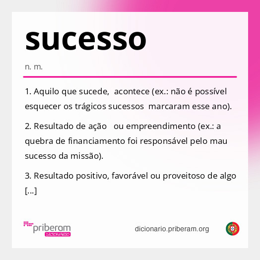 Significado de sucesso