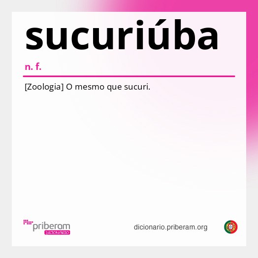 Significado de sucuriúba