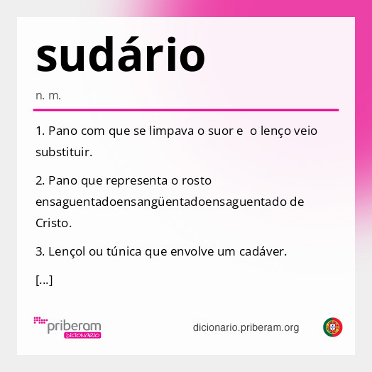 Significado de sudário
