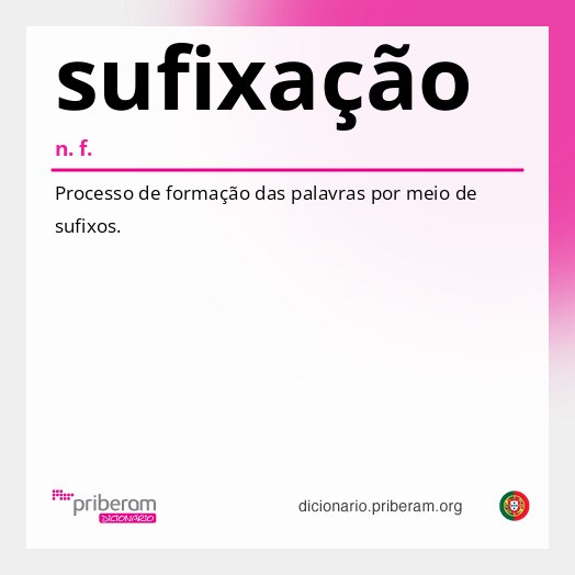 Significado de sufixação