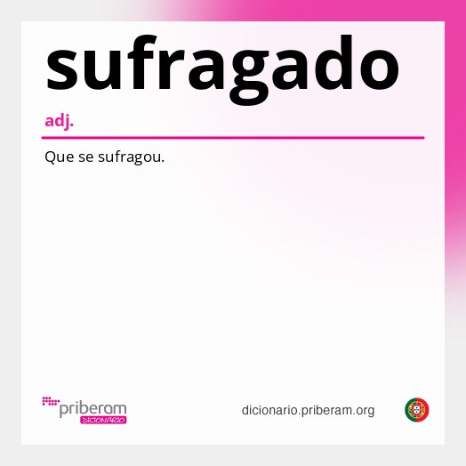 Significado de sufragado