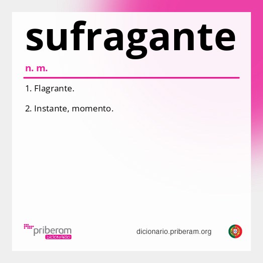 Significado de sufragante
