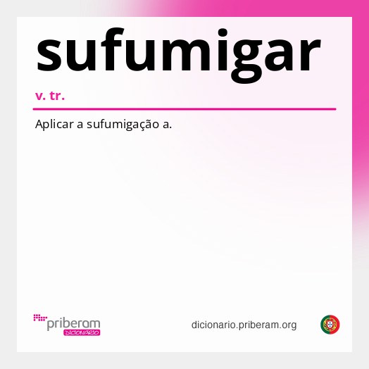 Significado de sufumigar