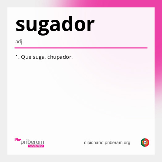 Significado de sugador