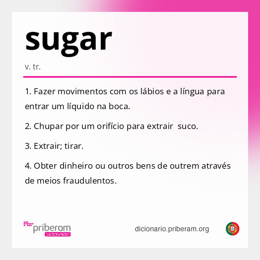 Significado de sugar