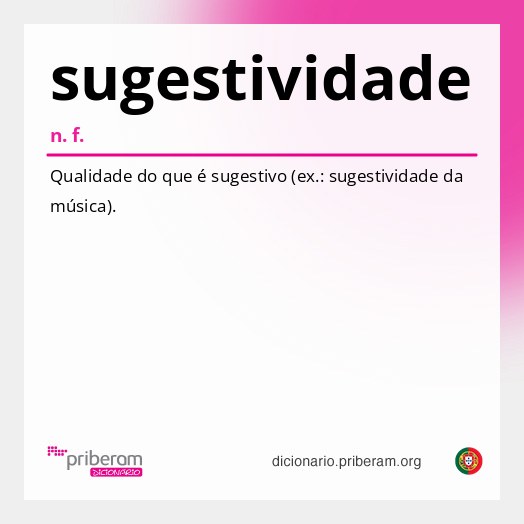 Significado de sugestividade