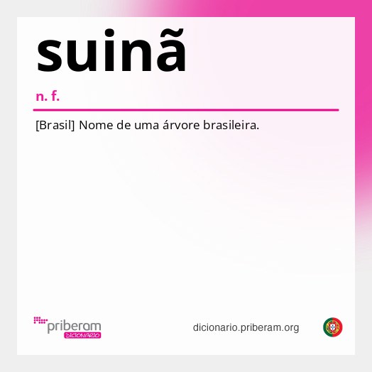 Significado de suinã