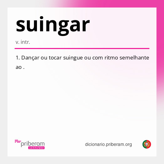 Significado de suingar