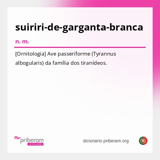Significado de suiriri-de-garganta-branca