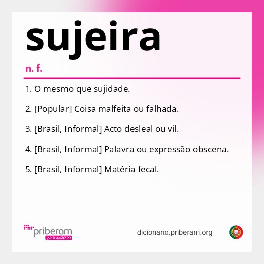 Significado de sujeira