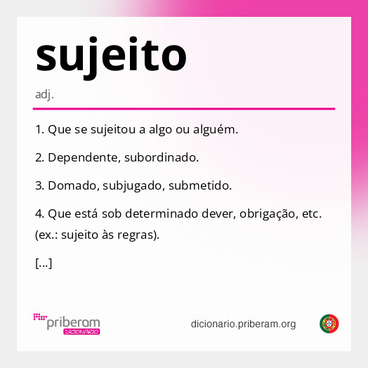 Significado de sujeito