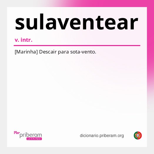 Significado de sulaventear