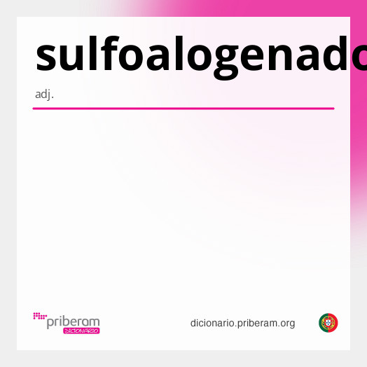 Significado de sulfoalogenado
