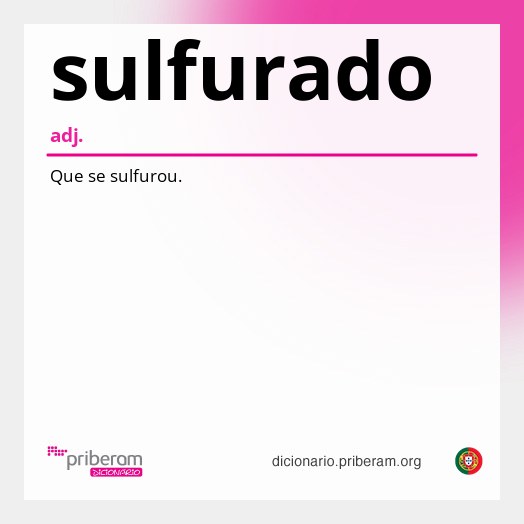Significado de sulfurado
