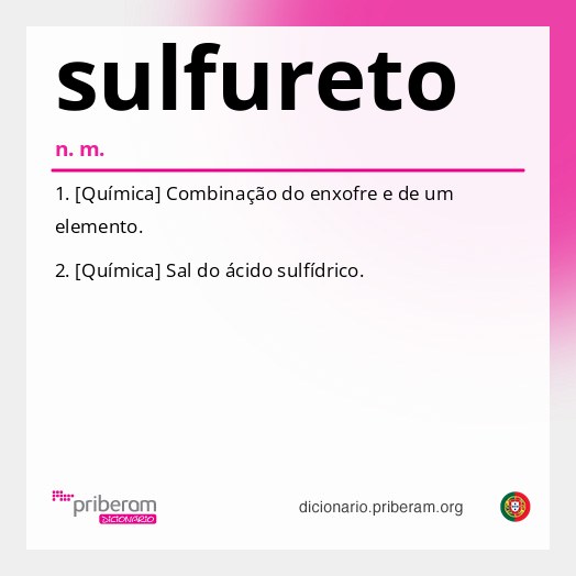 Significado de sulfureto