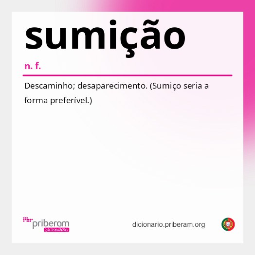 Significado de sumição
