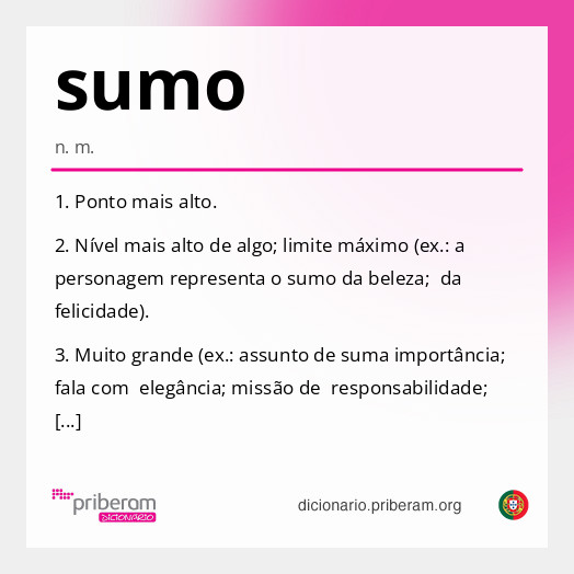 Significado de sumo