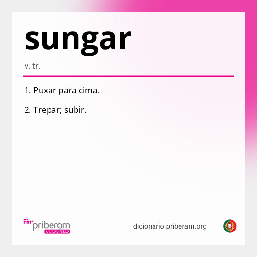 Significado de sungar