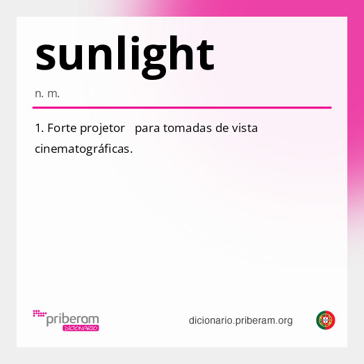 Significado de sunlight