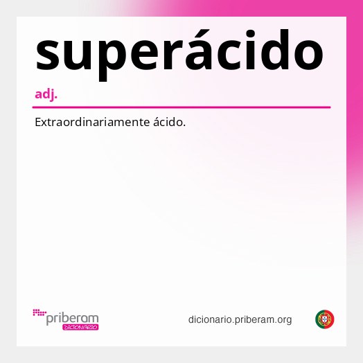 Significado de superácido