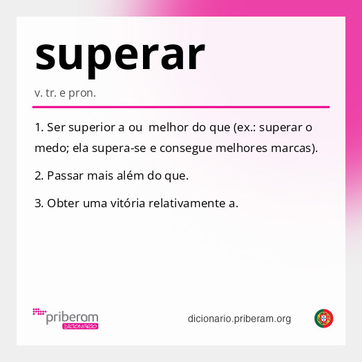 Significado de superar