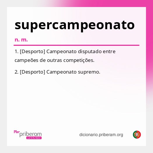 Significado de supercampeonato