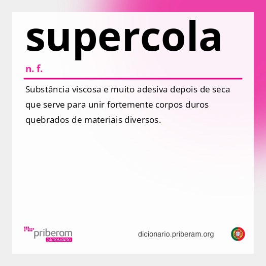 Significado de supercola