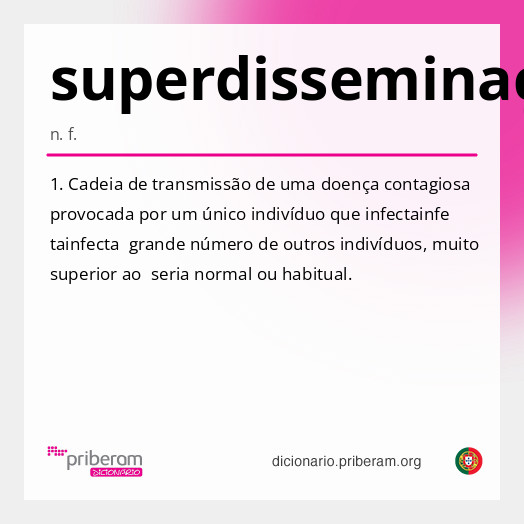 Significado de superdisseminação