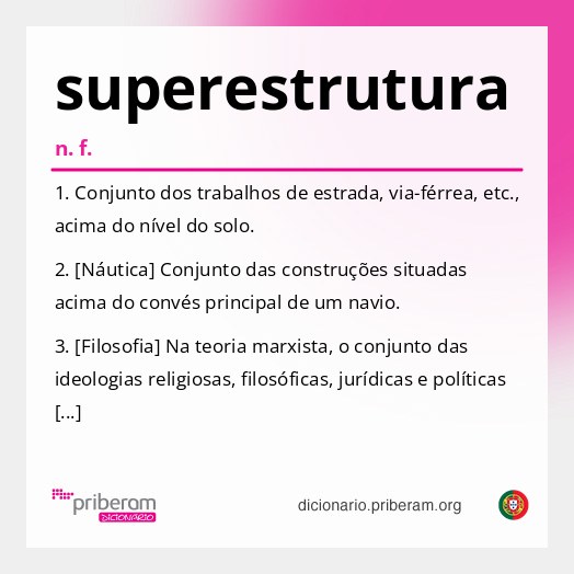 Significado de superestrutura