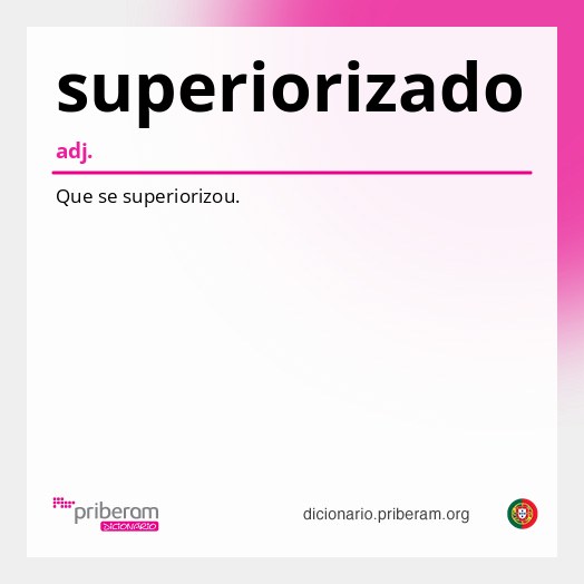 Significado de superiorizado