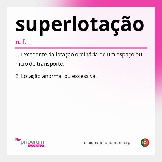 Significado de superlotação