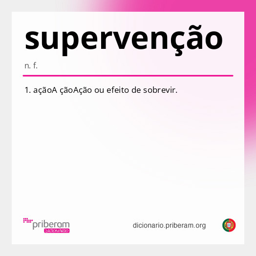 Significado de supervenção