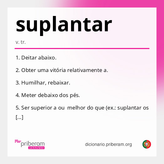 Significado de suplantar