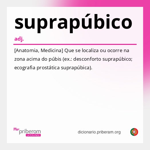 Significado de suprapúbico
