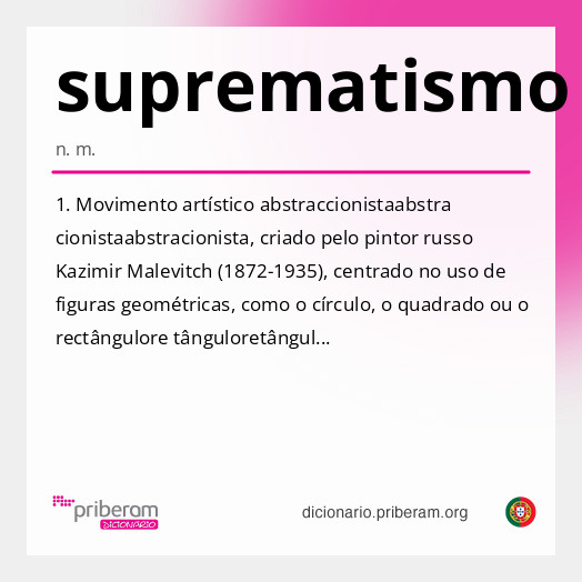 Significado de suprematismo