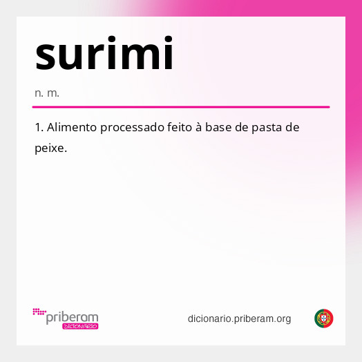 Significado de surimi