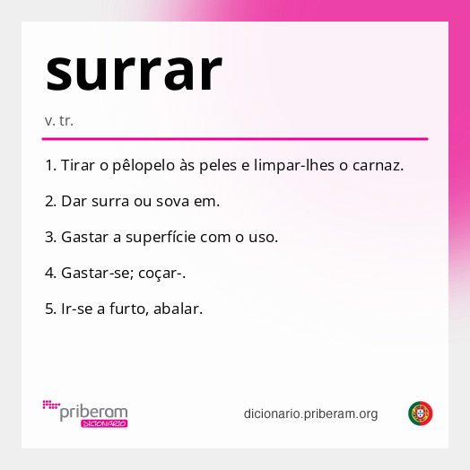 Significado de surrar