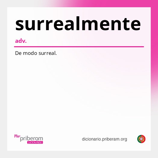 Significado de surrealmente