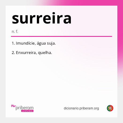 Significado de surreira